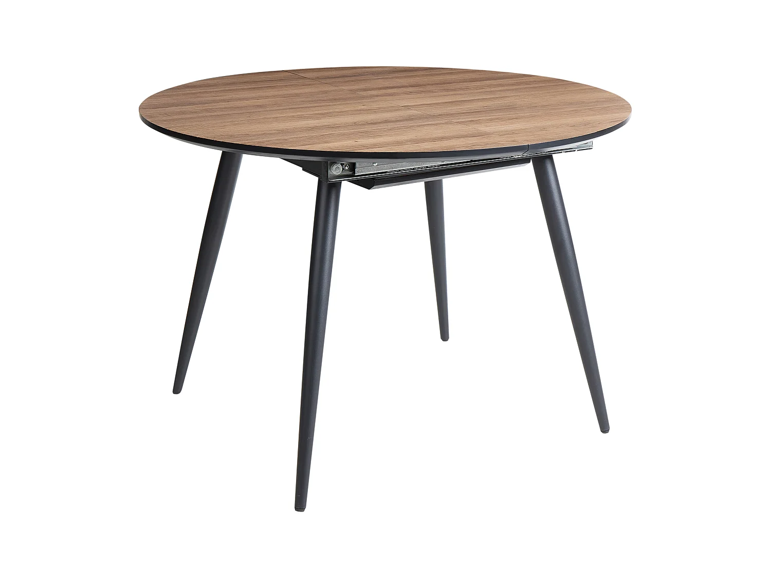 Table de salle à manger extensible SENIAC Marron 110/150 cm 112 cm