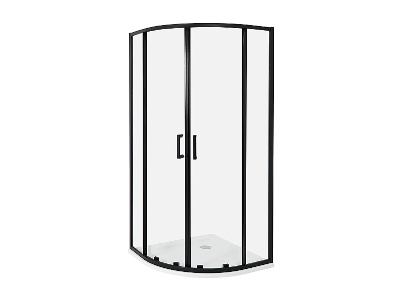 Cabine de douche JUKATAN 90 x 90 x 185 cm Noir