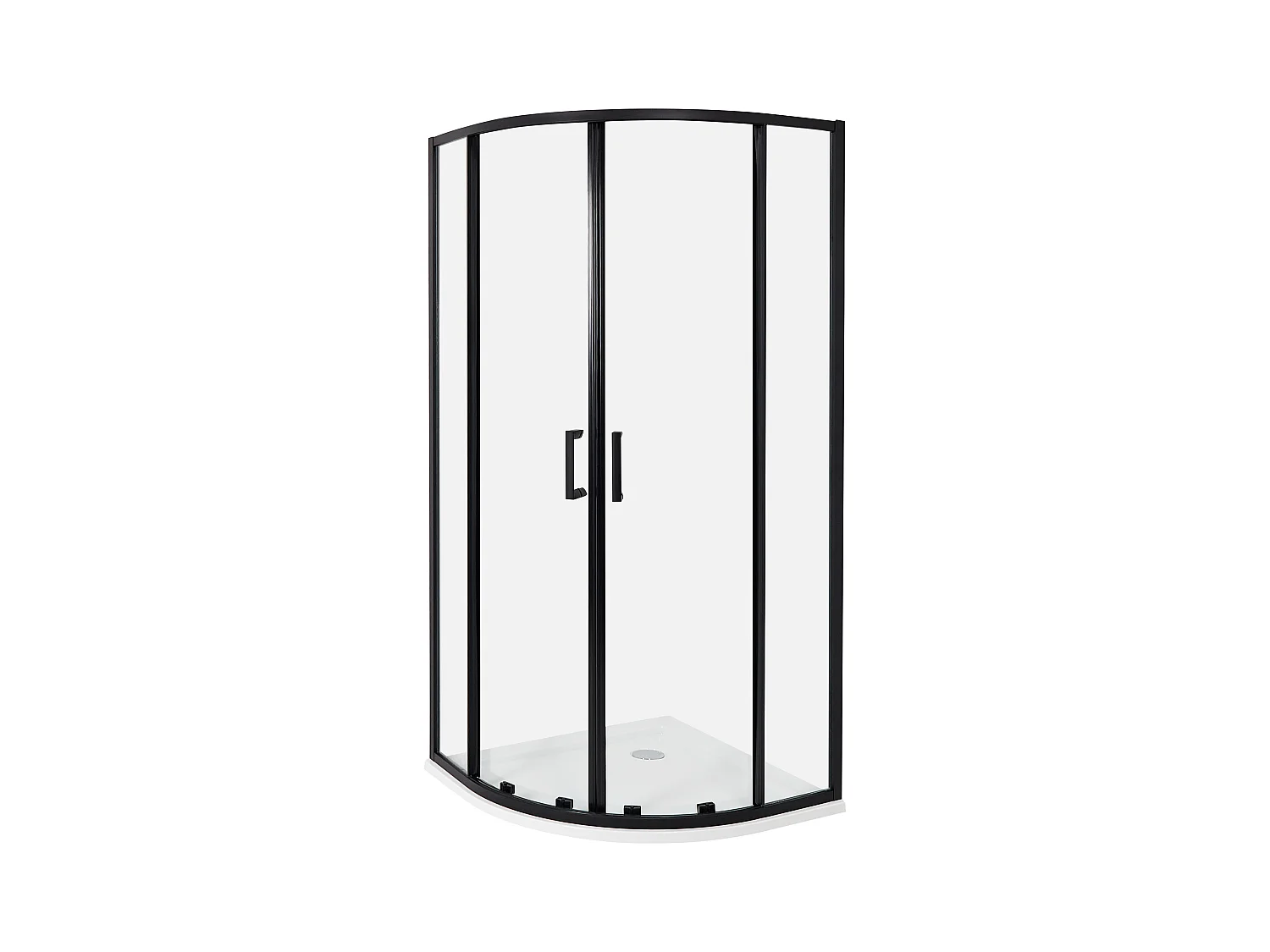 Cabine de douche JUKATAN 90 x 90 x 185 cm Noir