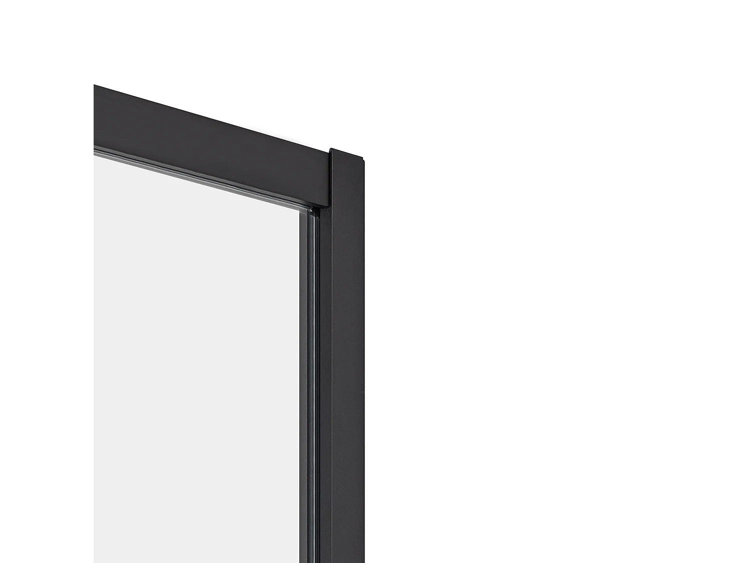 Duschkabine mit 2 Schiebetüren Sicherheitsglas halbrund 90x90 cm schwarz Jukatan