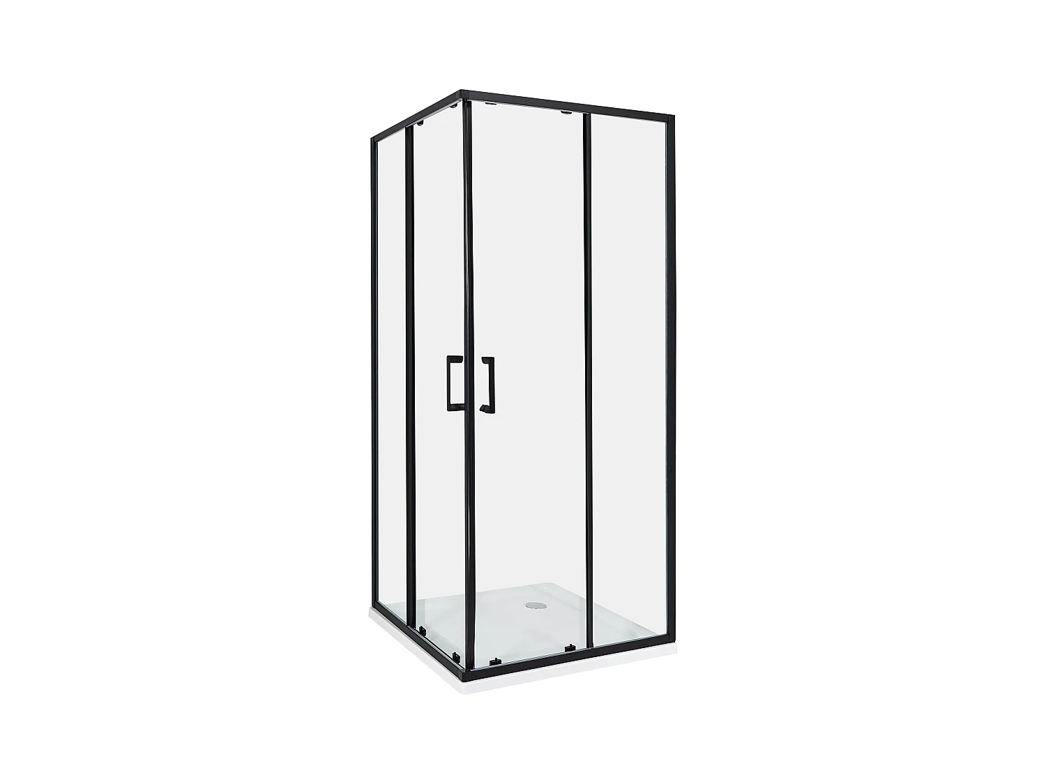 Cabine de douche TELA 80 x 80 x 185 cm Noir