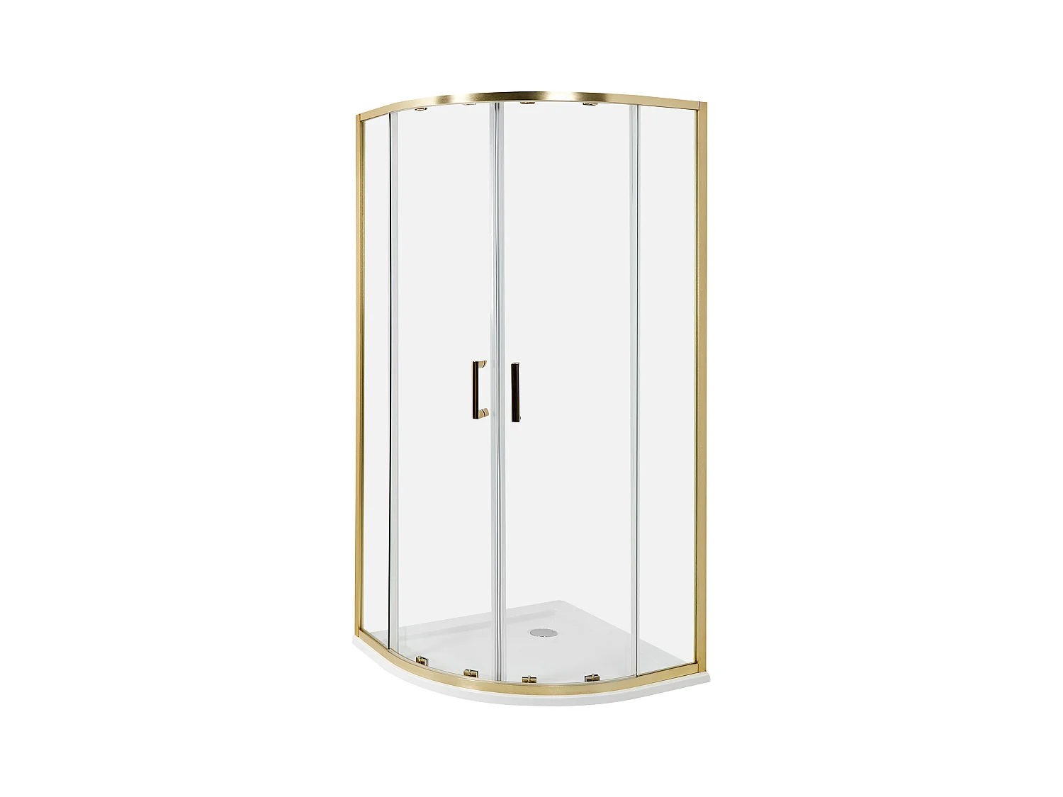 Cabine de douche JUKATAN 90 x 90 x 185 cm Doré