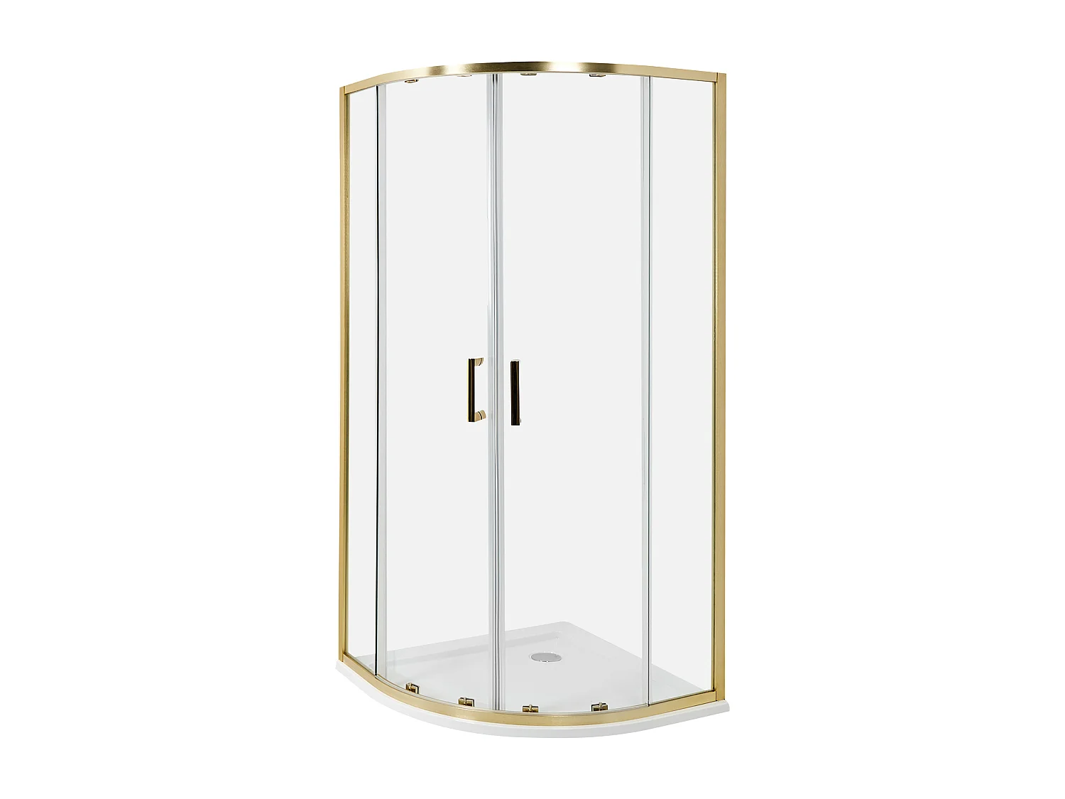 Cabine de duche JUKATAN 90 x 90 x 185 cm Dourado