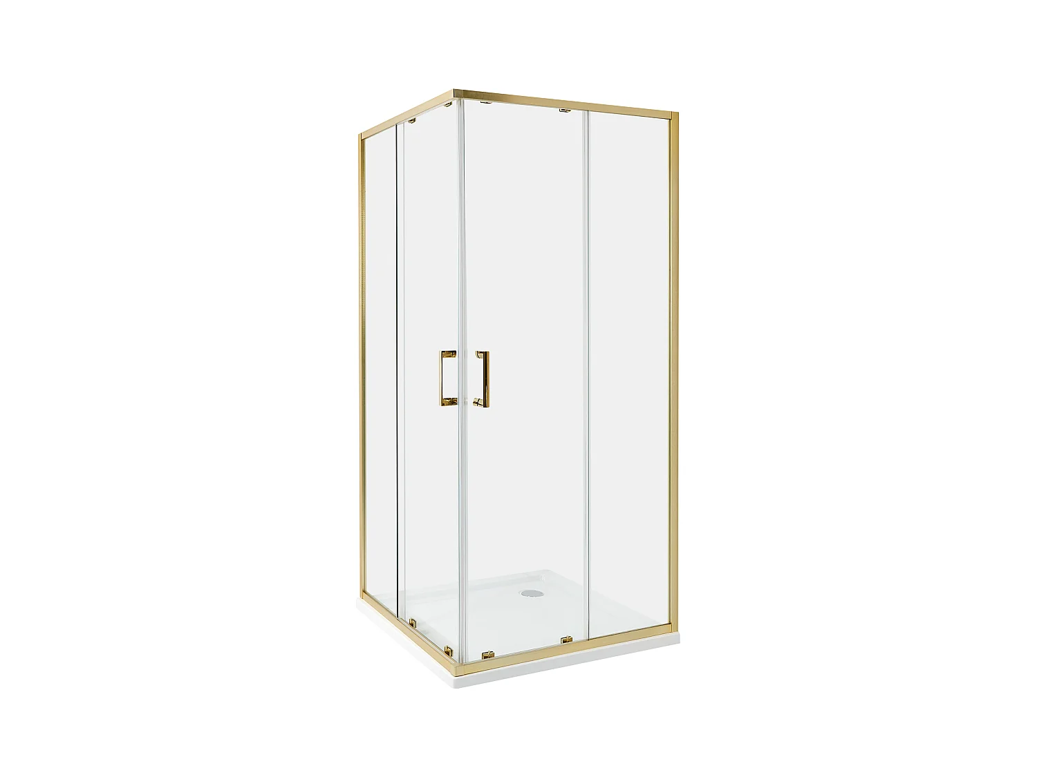 Cabine de douche TELA 90 x 90 x 185 cm Doré