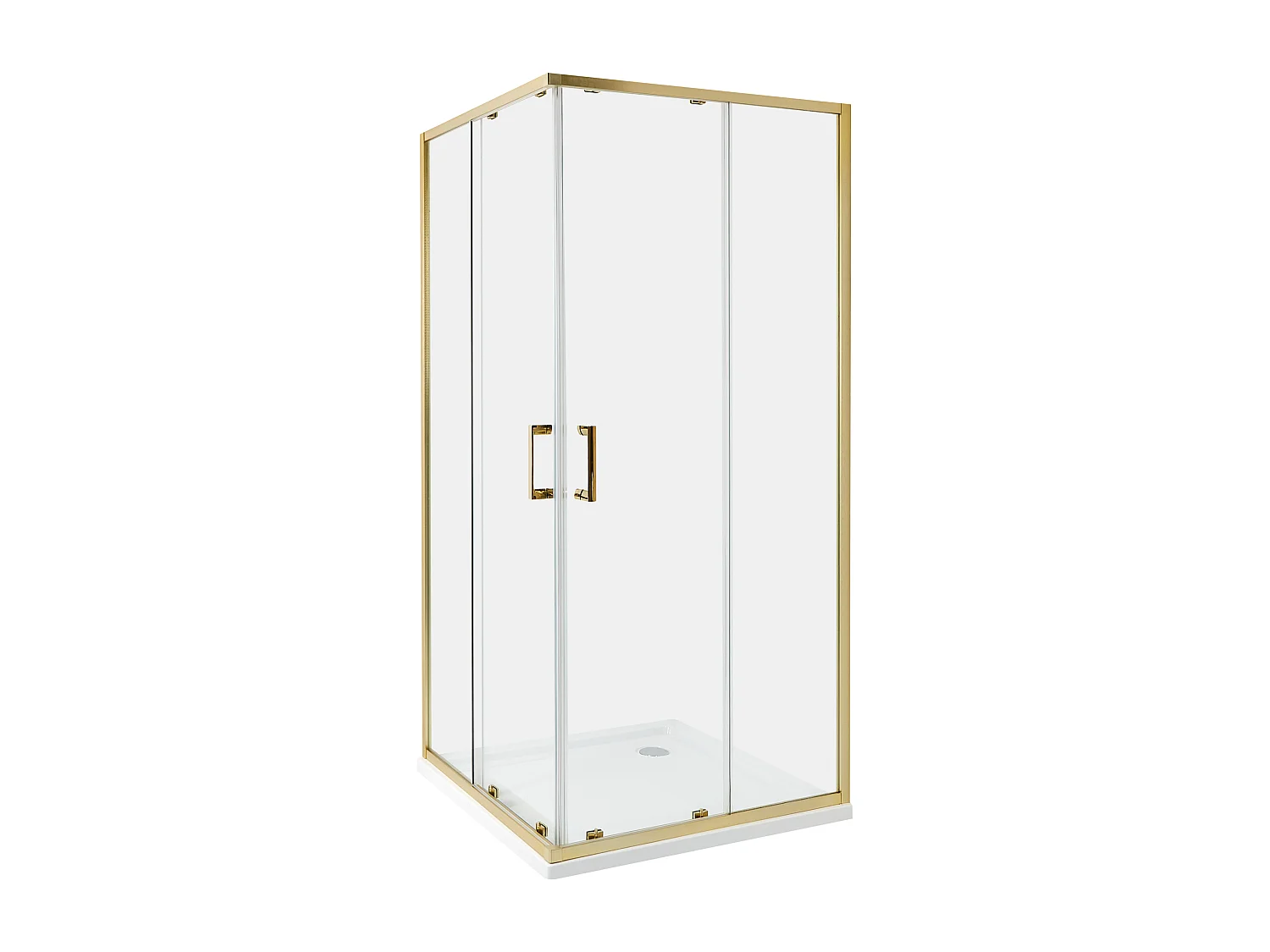 Cabine de douche TELA 90 x 90 x 185 cm Doré