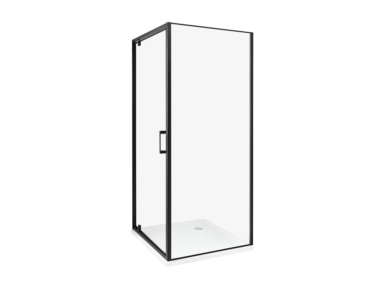 Kabina prysznicowa DARLI 80 x 80 x 185 cm Czarny