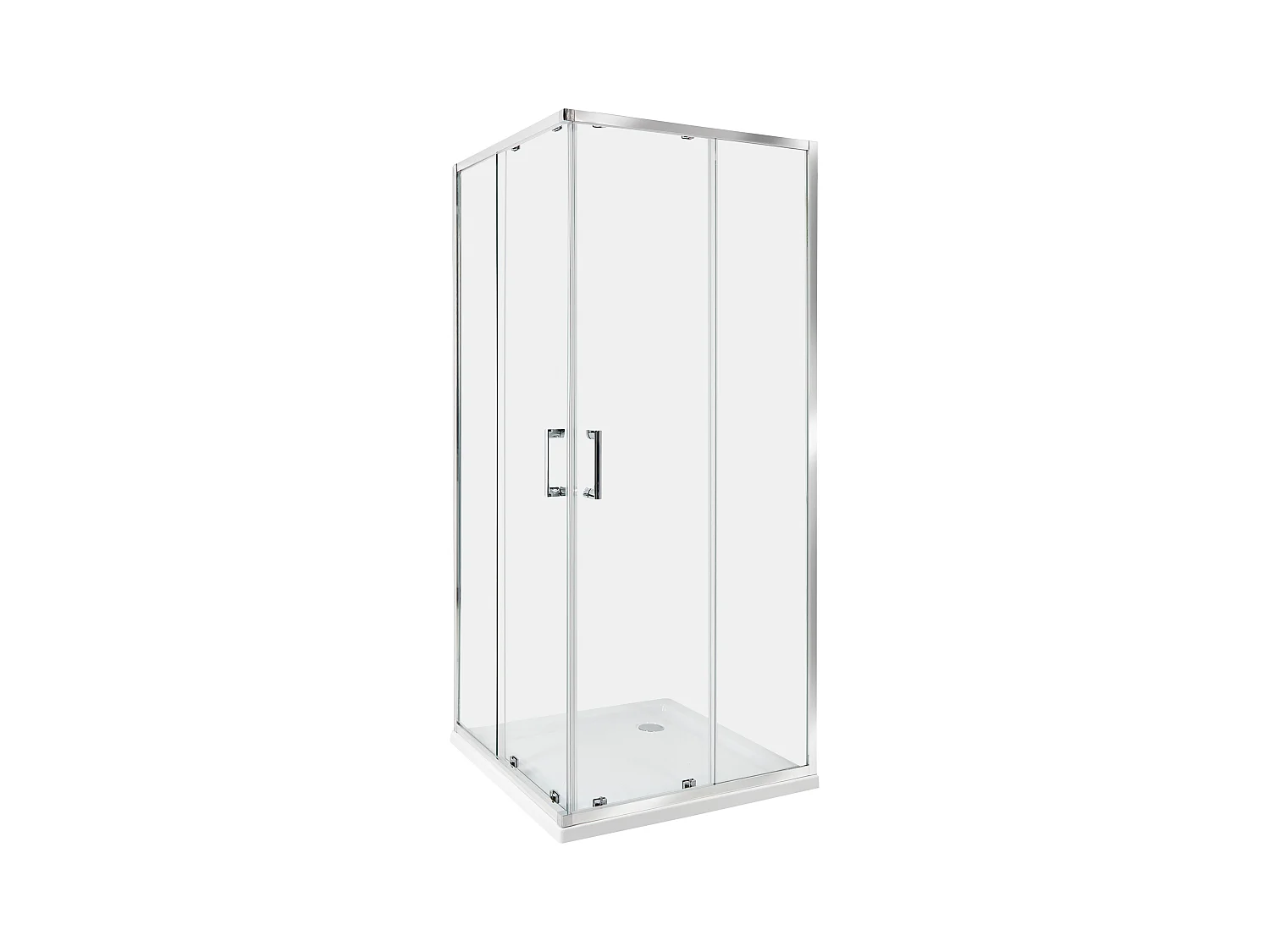 Cabine de douche TELA 80 x 80 x 185 cm Argenté