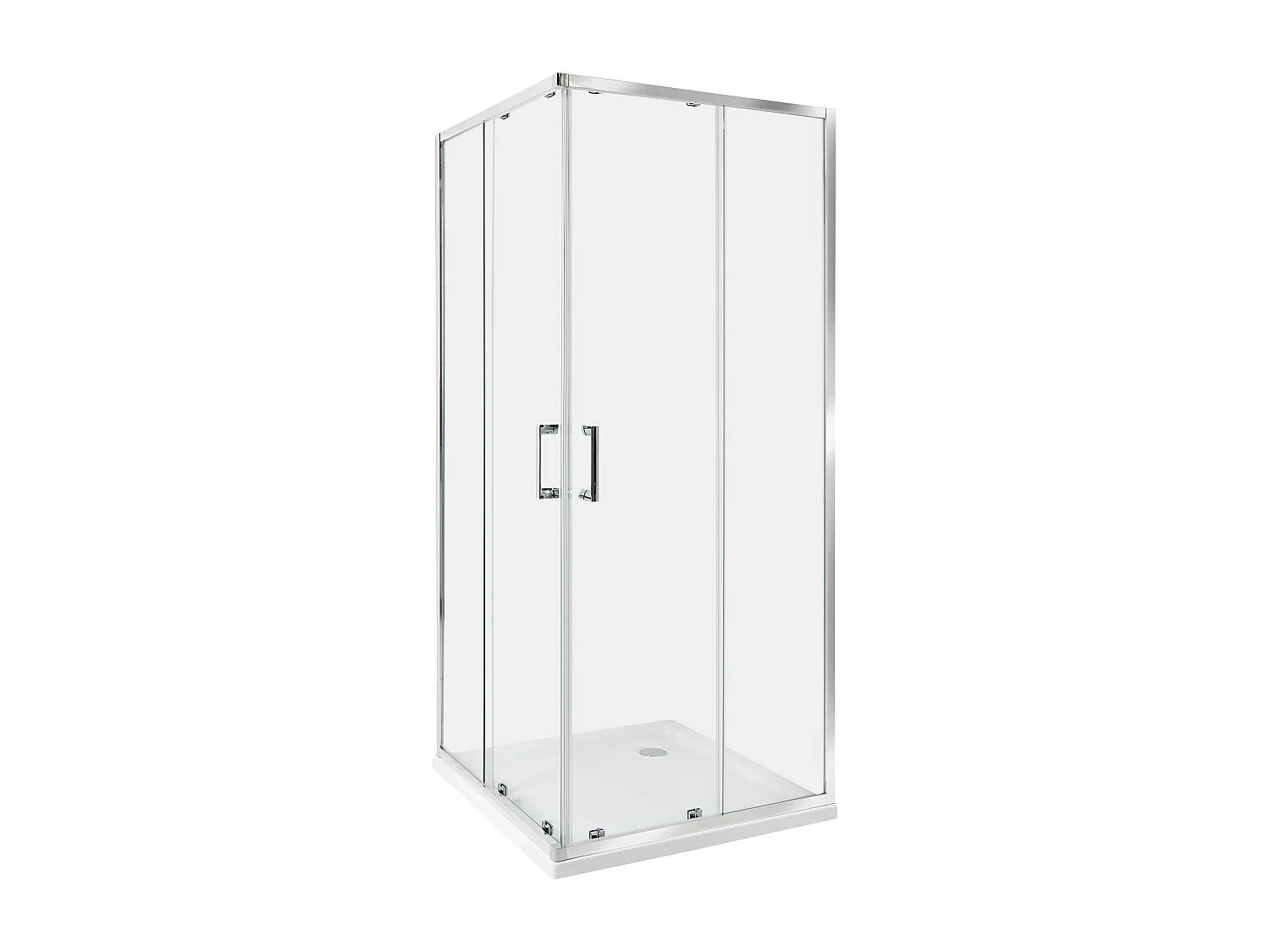 Cabine de douche TELA 80 x 80 x 185 cm Argenté