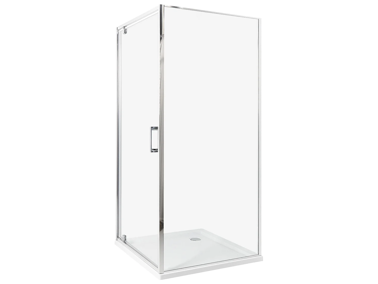 Duschkabine DARLI 90 x 90 x 185 cm Silber