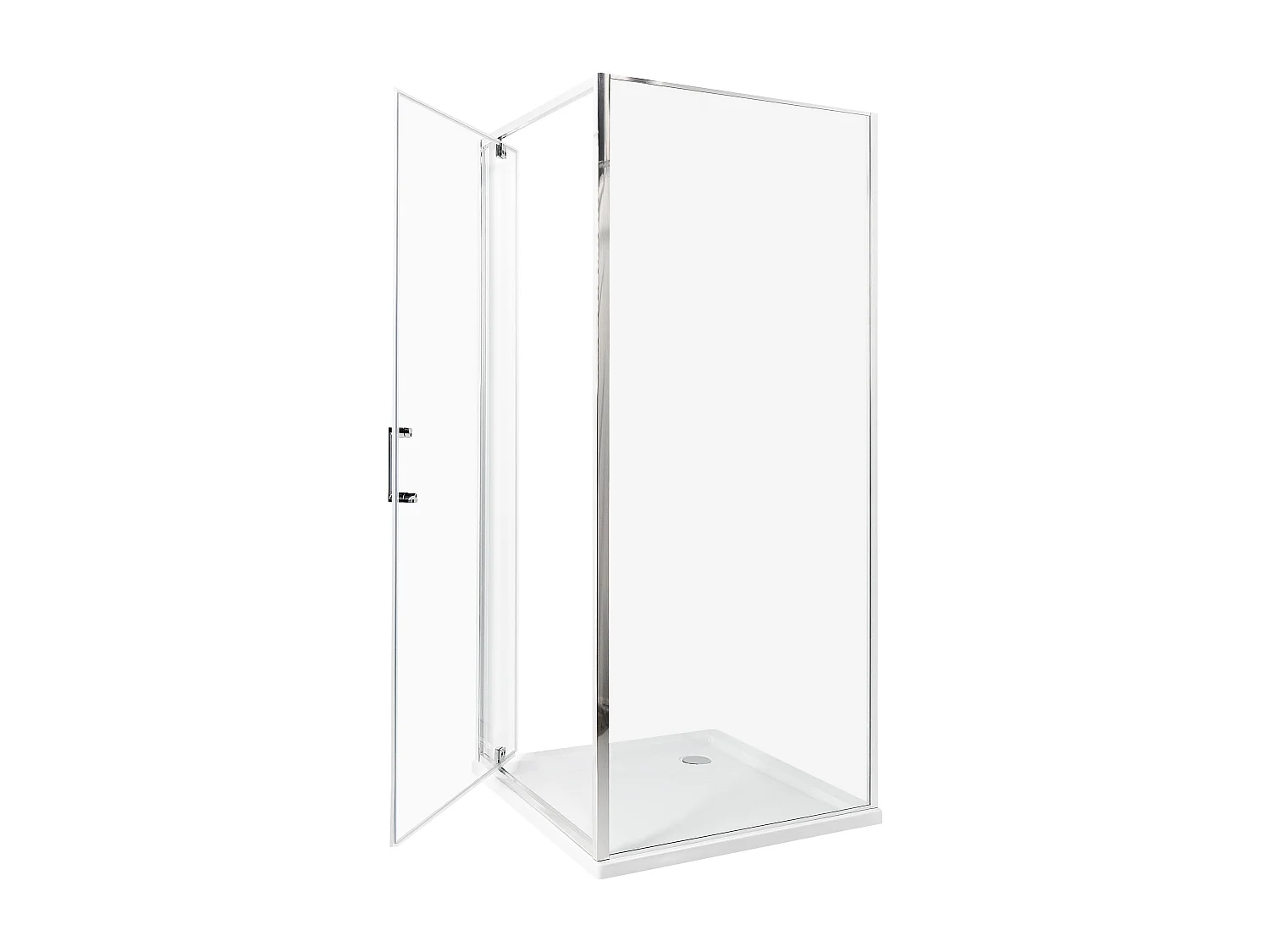 Cabine de douche DARLI 80 x 80 x 185 cm Argenté