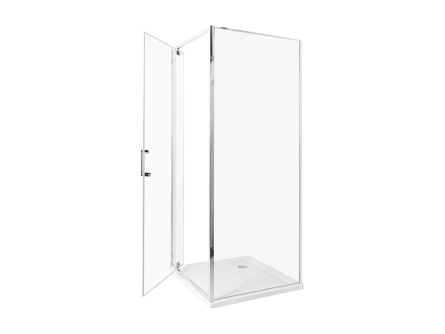 Duschkabine DARLI 70 x 70 x 185 cm Silber