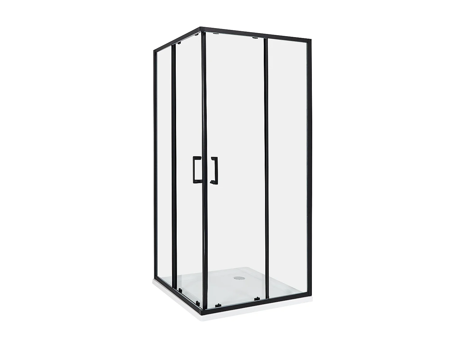 Cabina doccia TELA 90 x 90 x 185 cm Nero