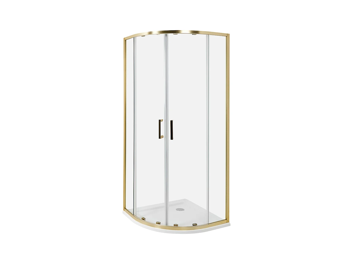 Cabine de douche JUKATAN 80 x 80 x 185 cm Doré