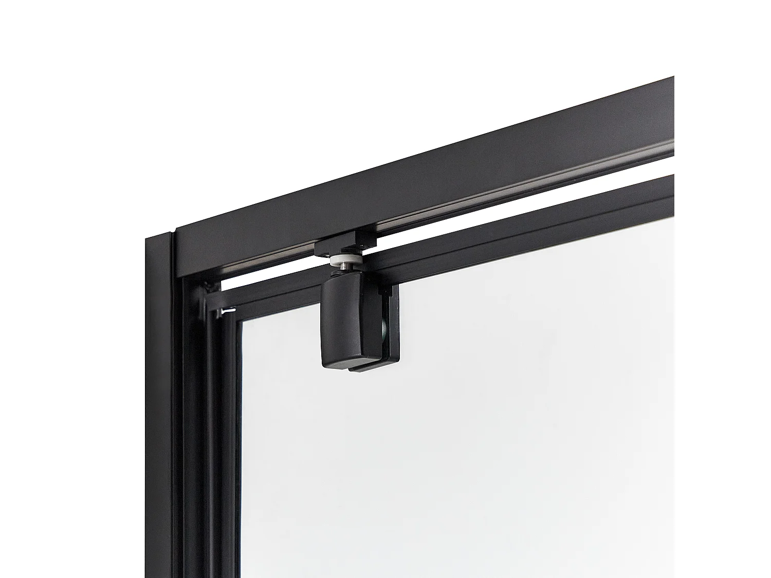 Duschkabine aus Sicherheitsglas Aluminium Einzeltür 90x90x185cm schwarz Darli