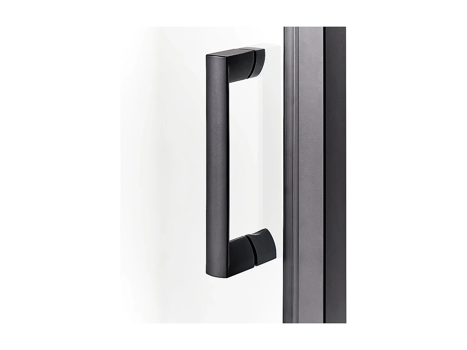 Duschkabine aus Sicherheitsglas Aluminium Einzeltür 90x90x185cm schwarz Darli