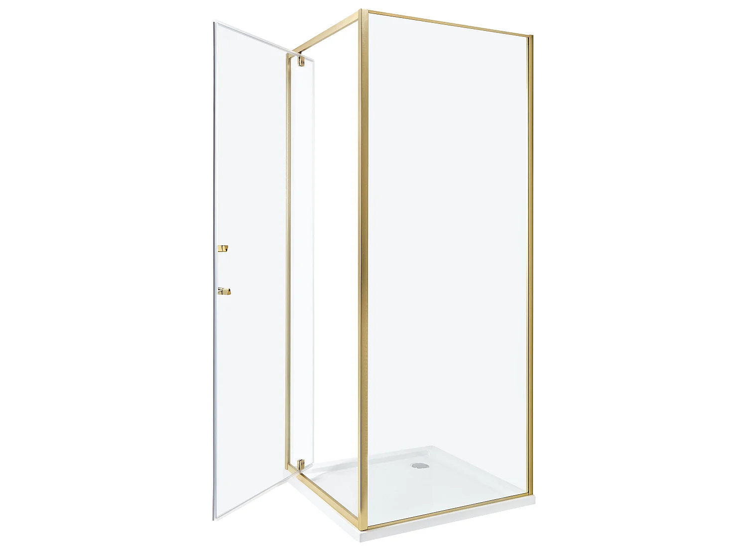 Duschkabine DARLI 70 x 70 x 185 cm Gold
