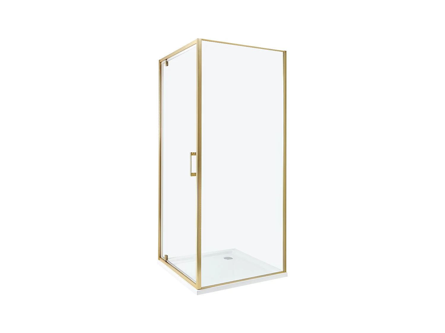 Cabine de douche DARLI 80 x 80 x 185 cm Doré