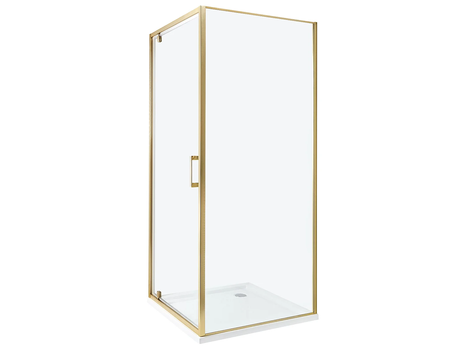 Duschkabine DARLI 80 x 80 x 185 cm Gold
