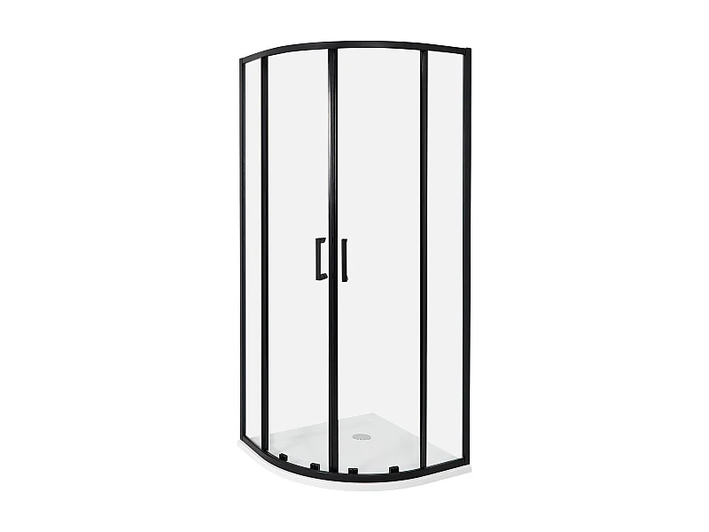 Cabine de duche JUKATAN 80 x 80 x 185 cm Preto