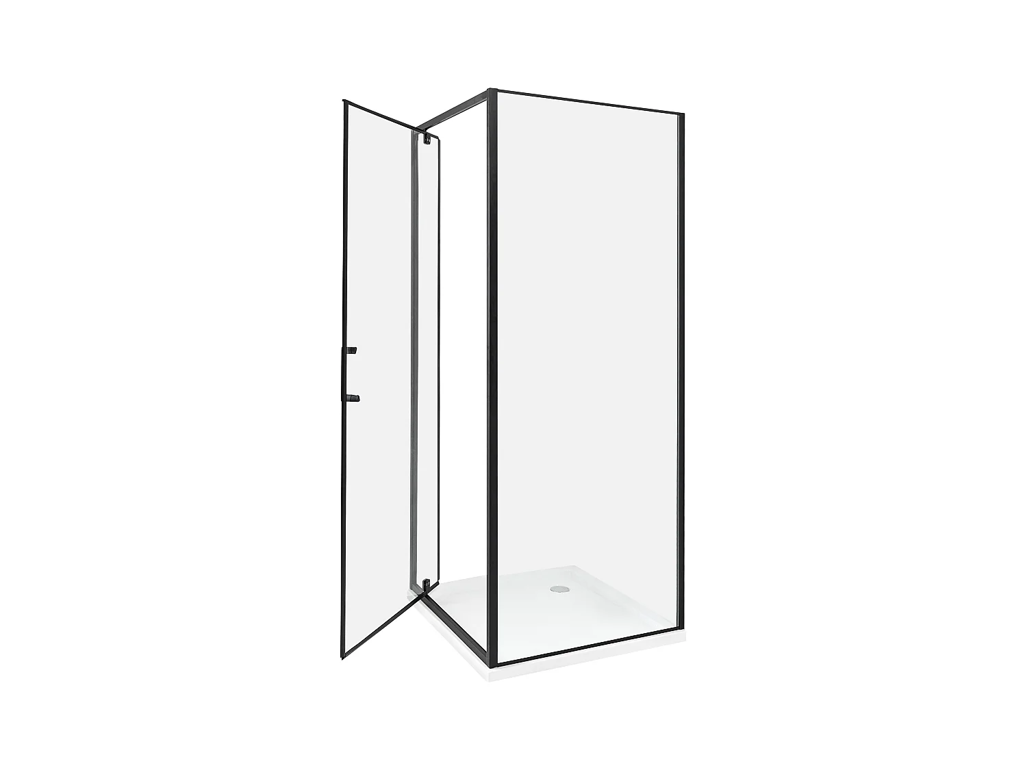 Kabina prysznicowa DARLI 70 x 70 x 185 cm Czarny