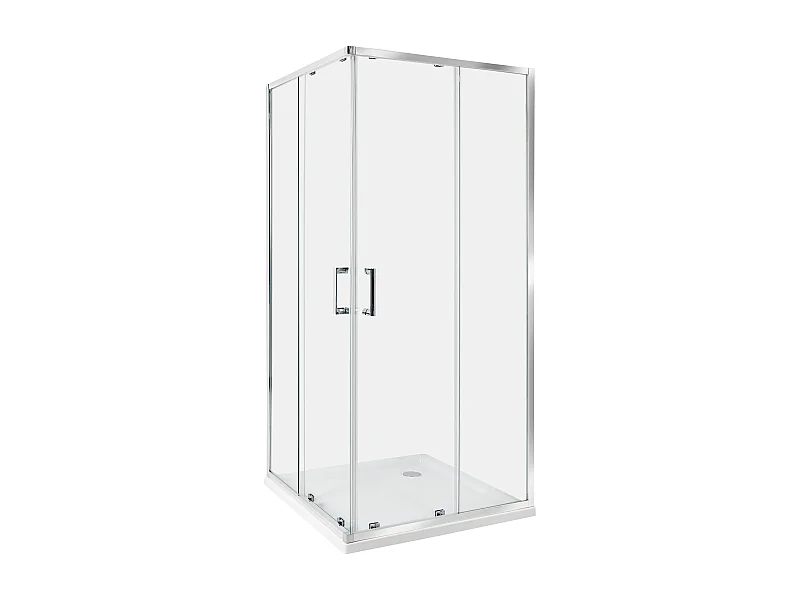 Kabina prysznicowa TELA 90 x 90 x 185 cm Srebrny