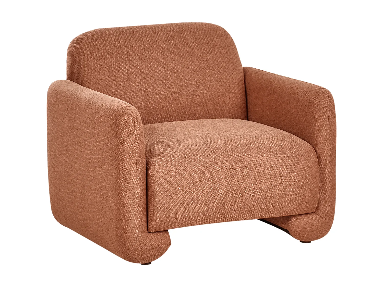 Poltrona SALAND Tessuto Marrone dorato