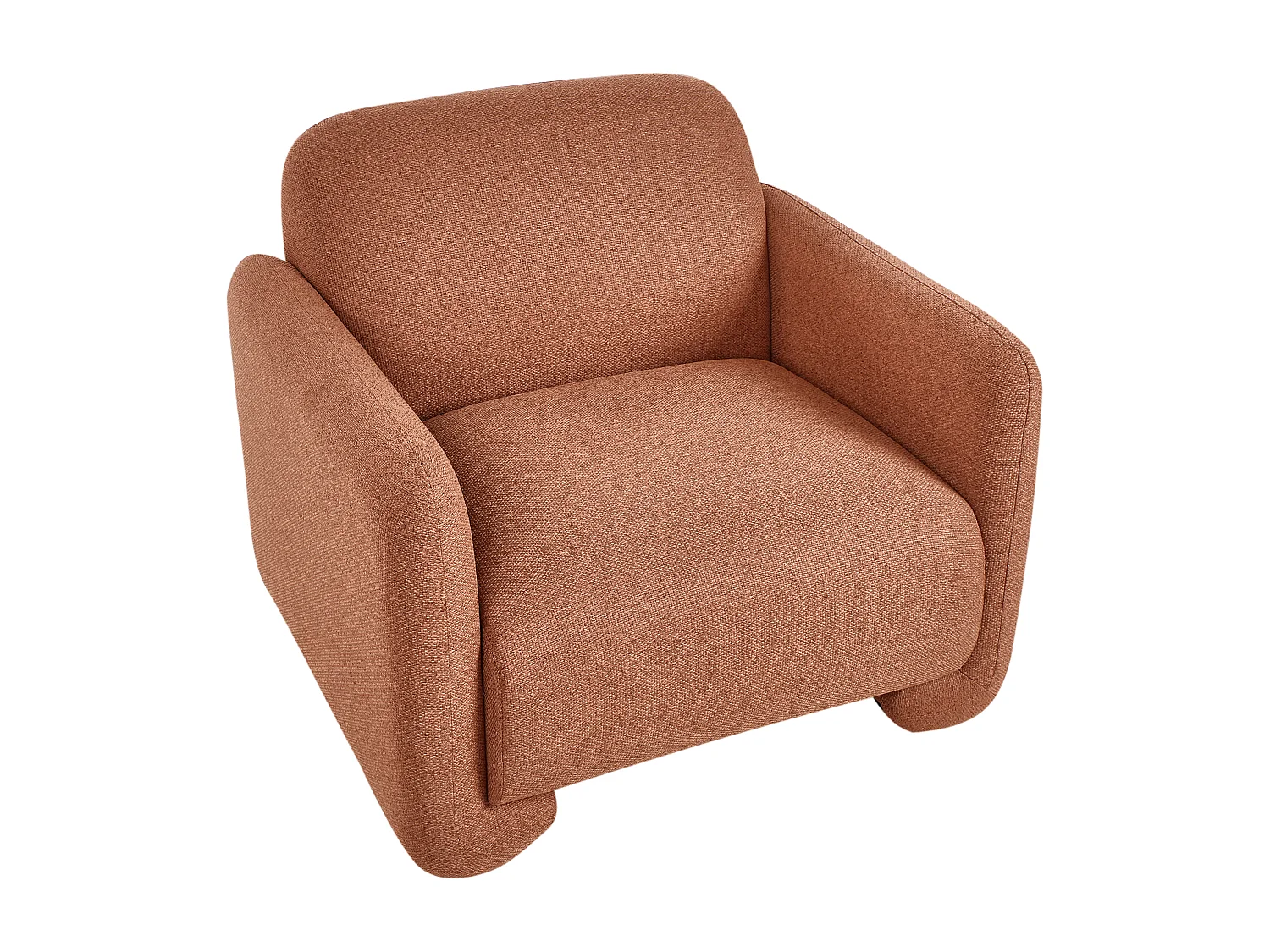 Poltrona SALAND Tessuto Marrone dorato