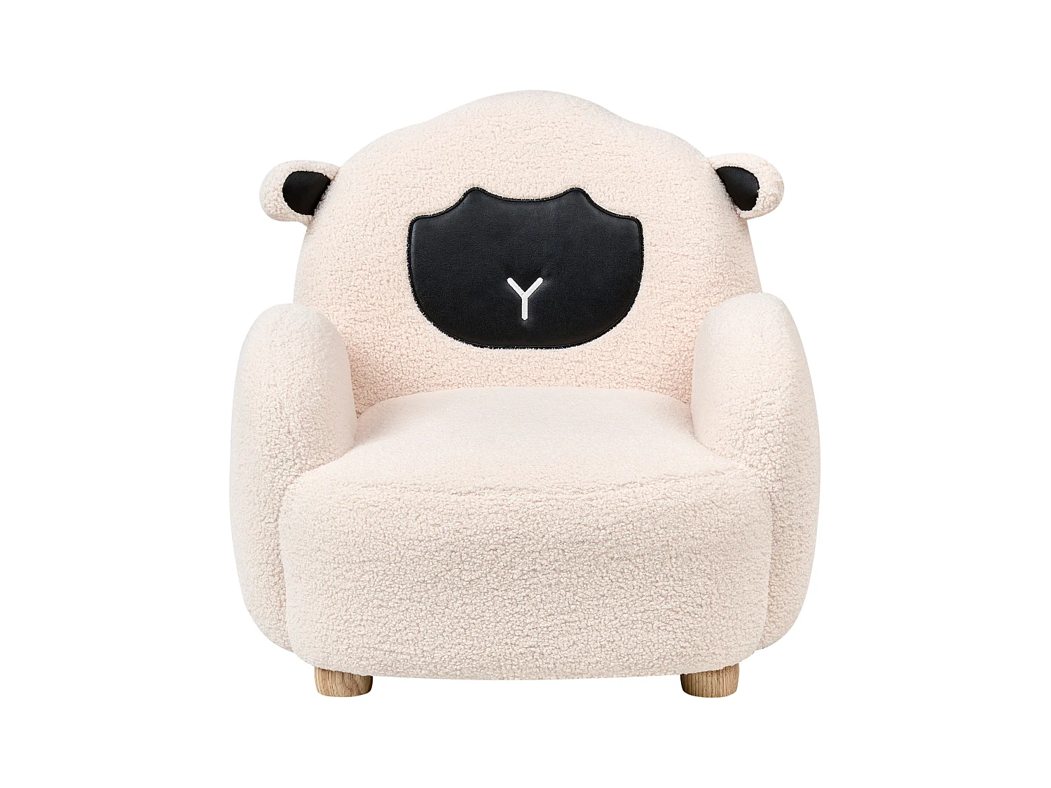 Fauteuil pour enfants Mouton ULA Bouclé Blanc cassé