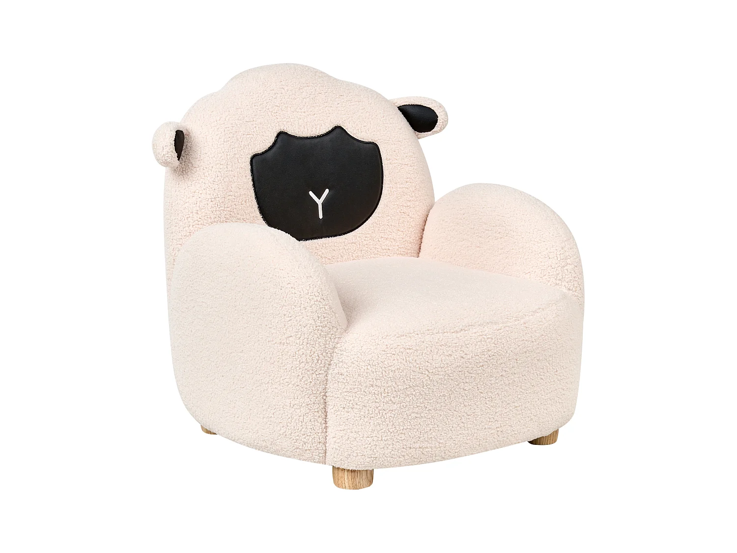 Fauteuil pour enfants Mouton ULA Bouclé Blanc cassé