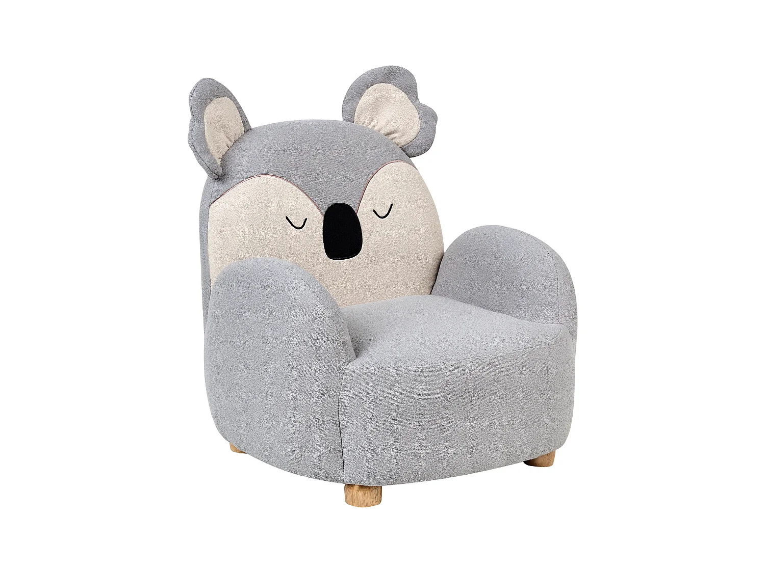 Fauteuil pour enfants Koala HERVIK Tissu Gris