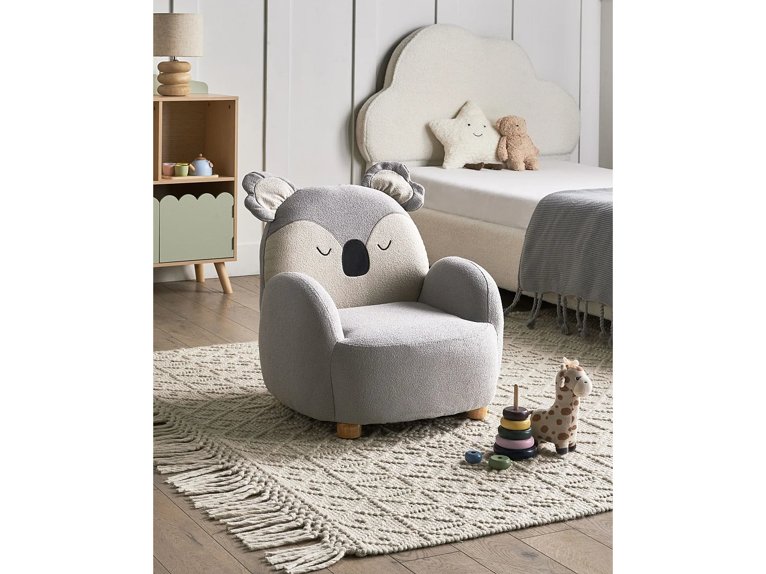 Kindersessel grau Koala HERVIK
