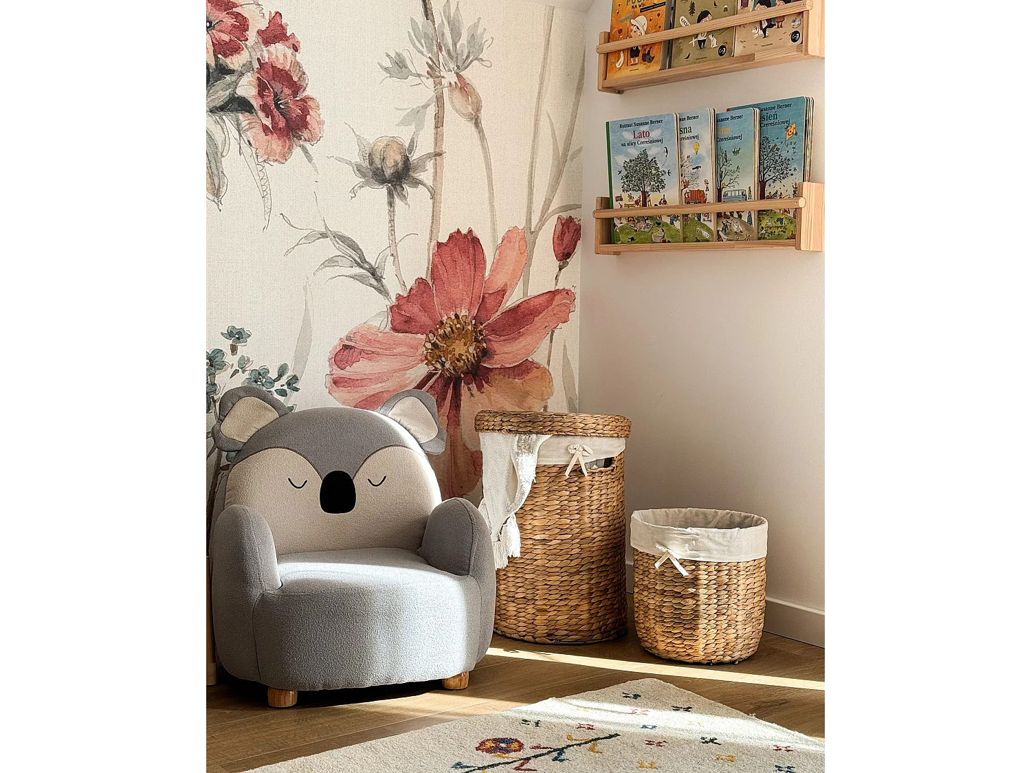 Fauteuil pour enfants en forme de koala gris HERVIK