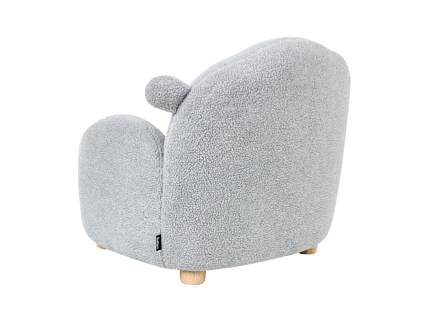 Kinderfauteuil bouclé grijs ULA