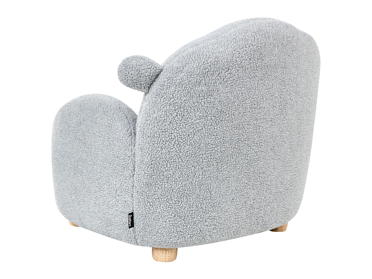 Fauteuil en bouclé pour enfants mouton gris ULA