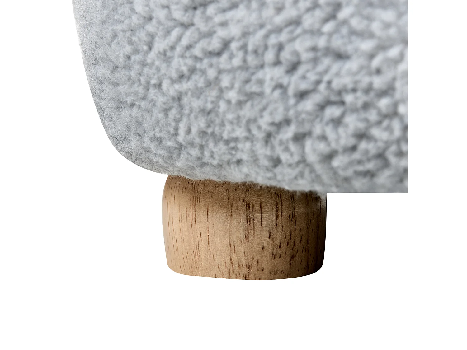 Fauteuil en bouclé pour enfants mouton gris ULA