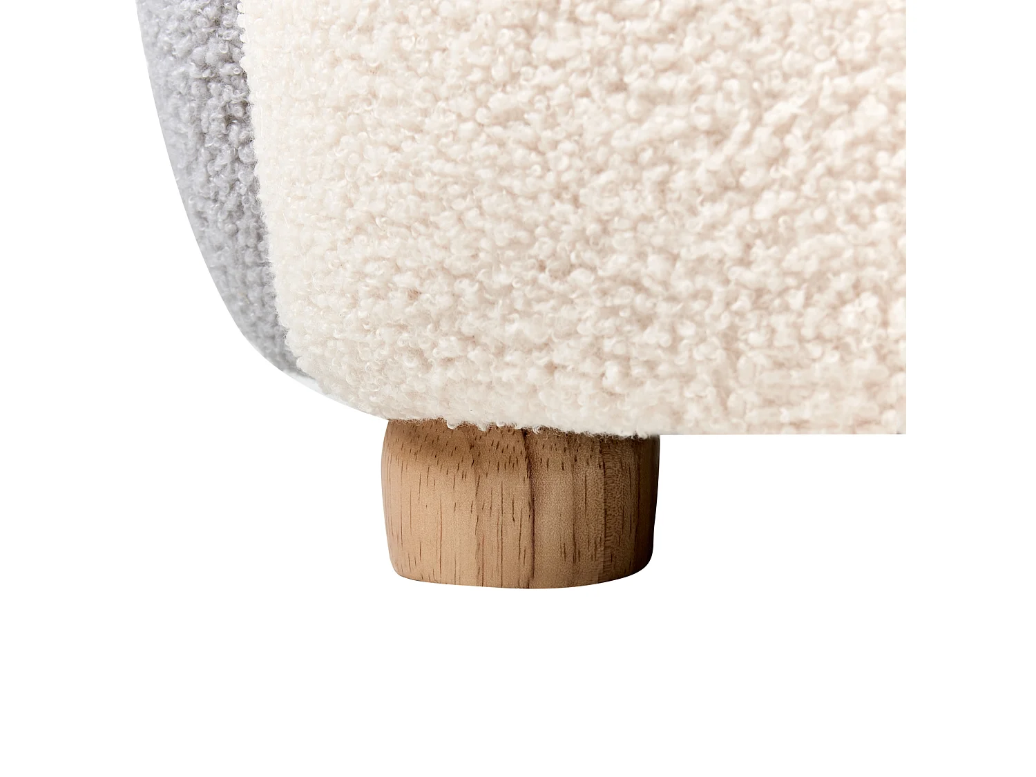 Fauteuil pour enfants Pingouin HERVIK Bouclé Gris