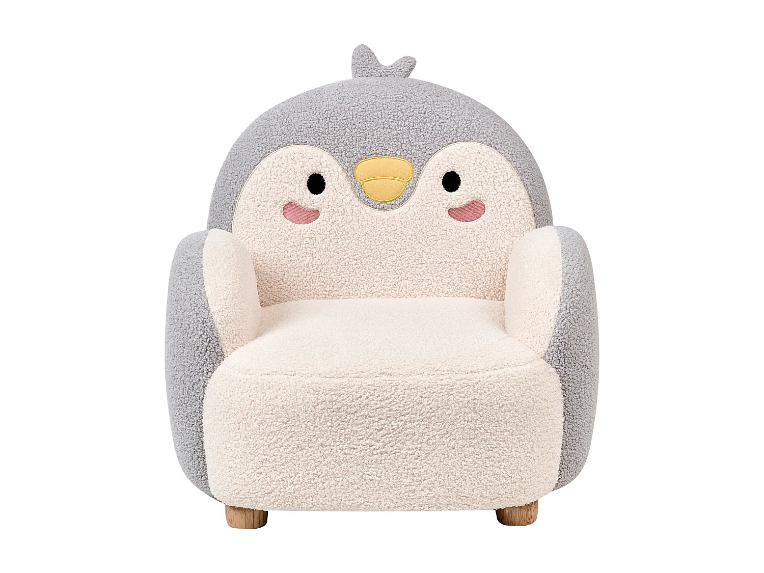 Fauteuil pour enfants Pingouin FYN Bouclé Gris