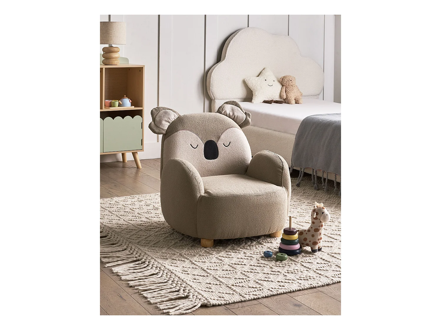 Kinderfauteuil HERVIK Taupe