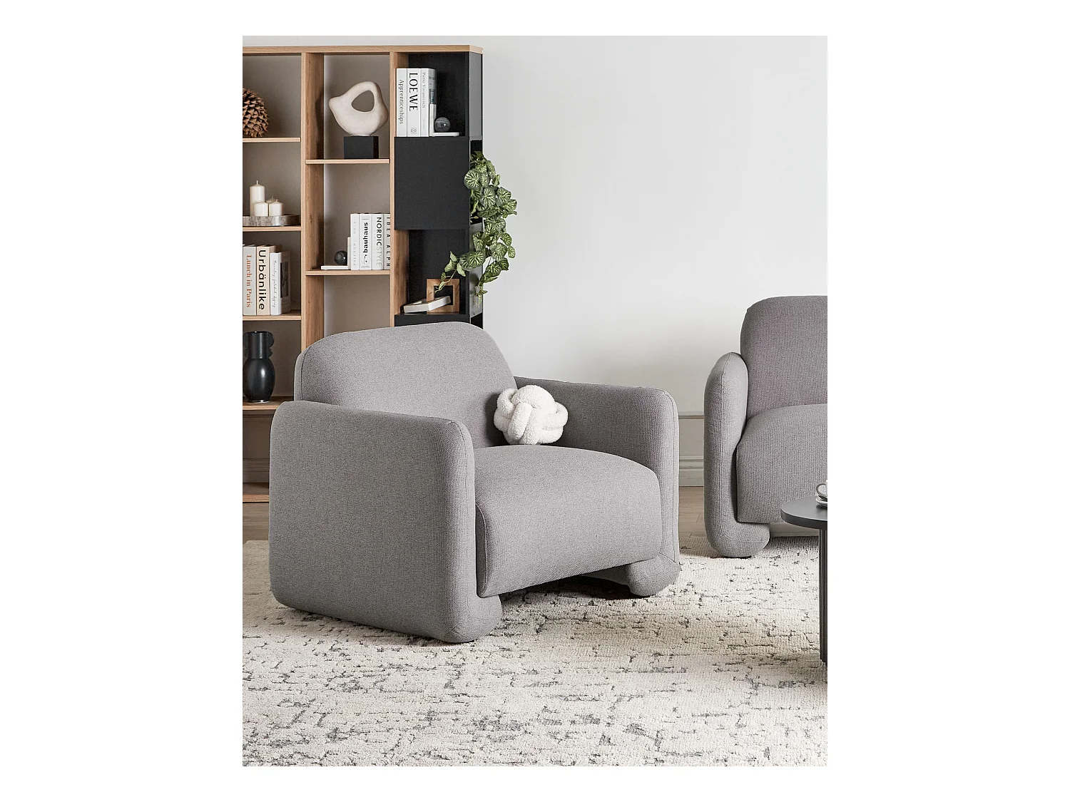 Fauteuil SALAND Tissu Gris