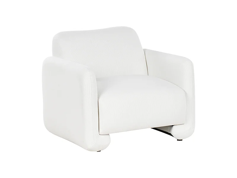 Sessel SALAND Stoff Weiss