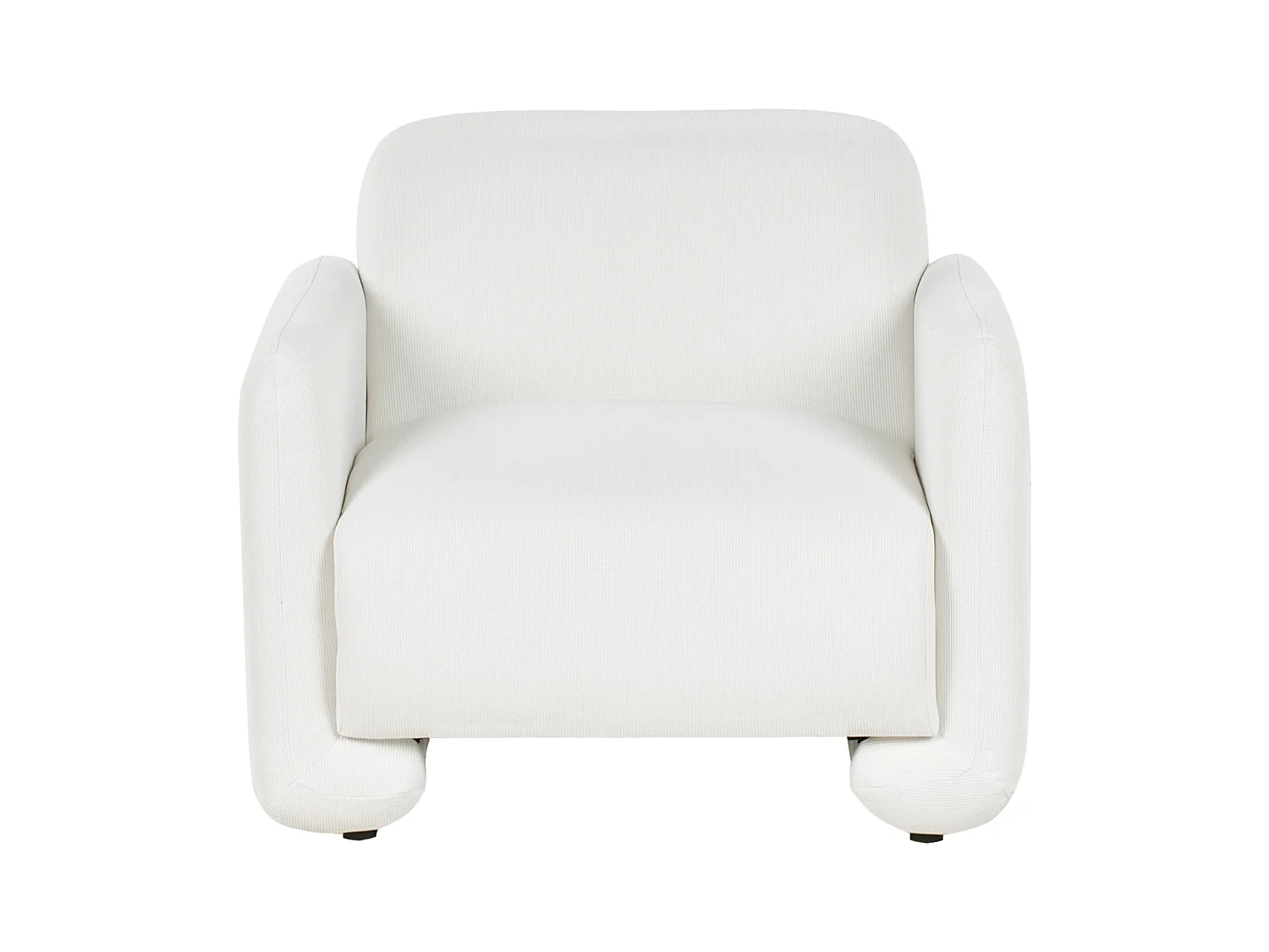 Fauteuil SALAND Tissu Blanc