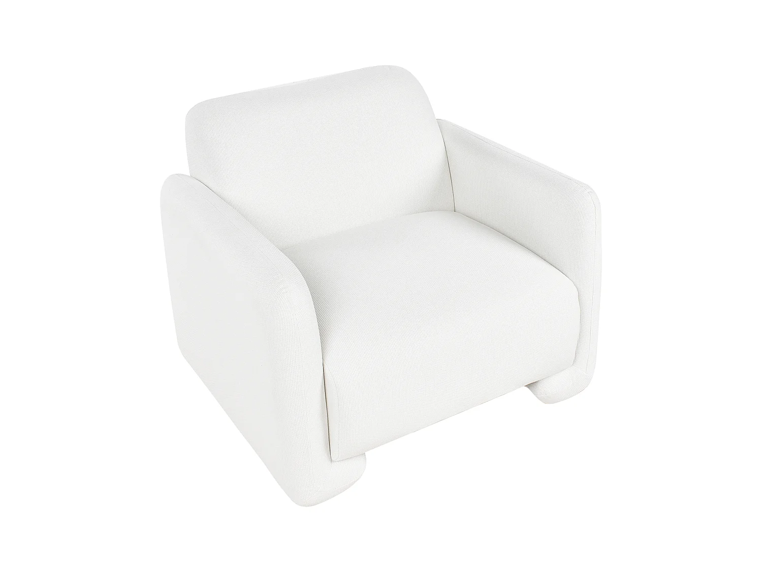 Fauteuil SALAND Tissu Blanc