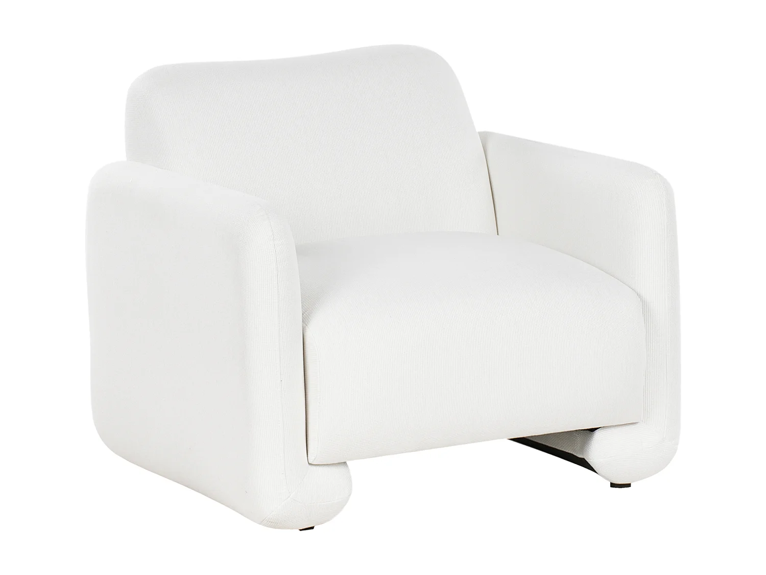 Fauteuil SALAND Tissu Blanc