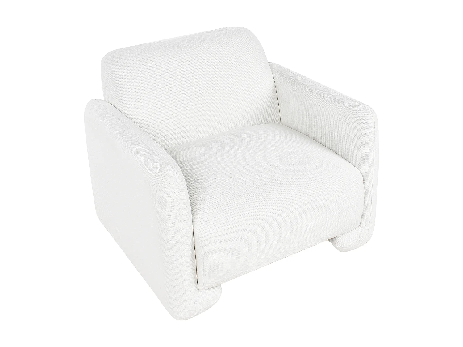 Fauteuil SALAND Tissu Blanc