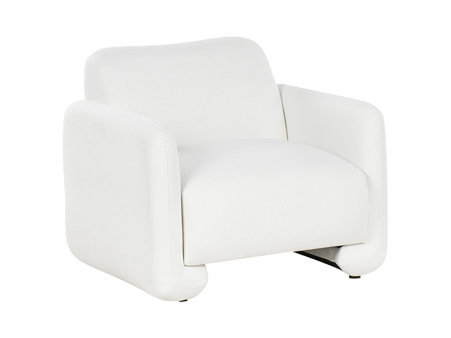 Fauteuil SALAND Tissu Blanc