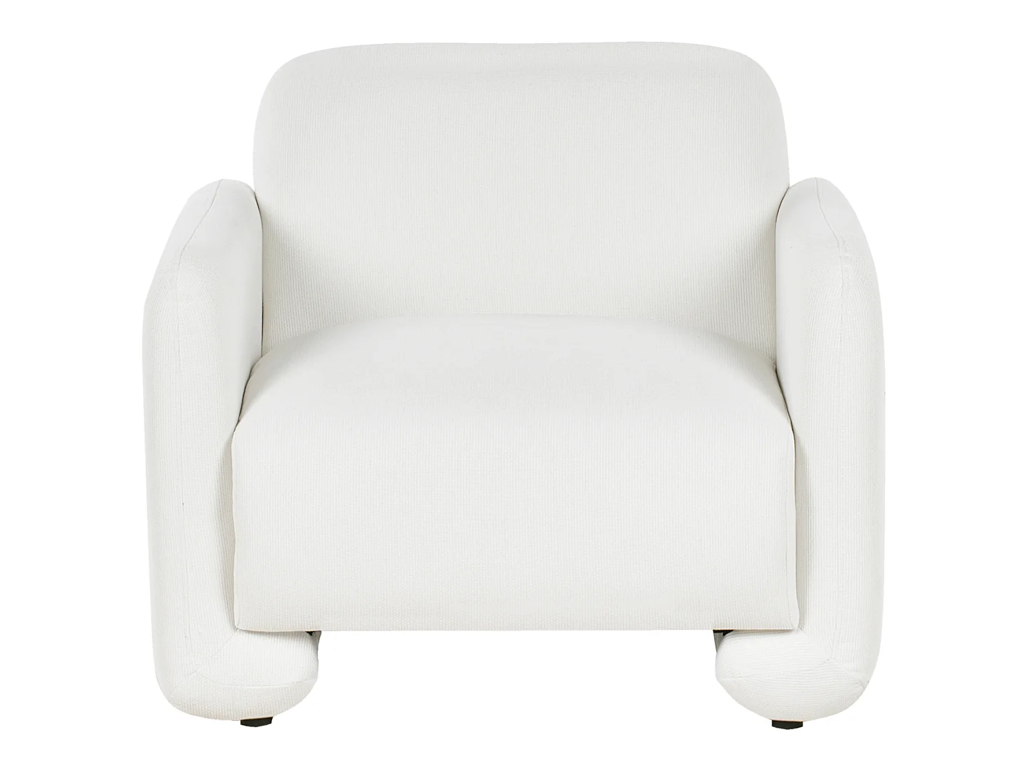 Fauteuil SALAND Tissu Blanc