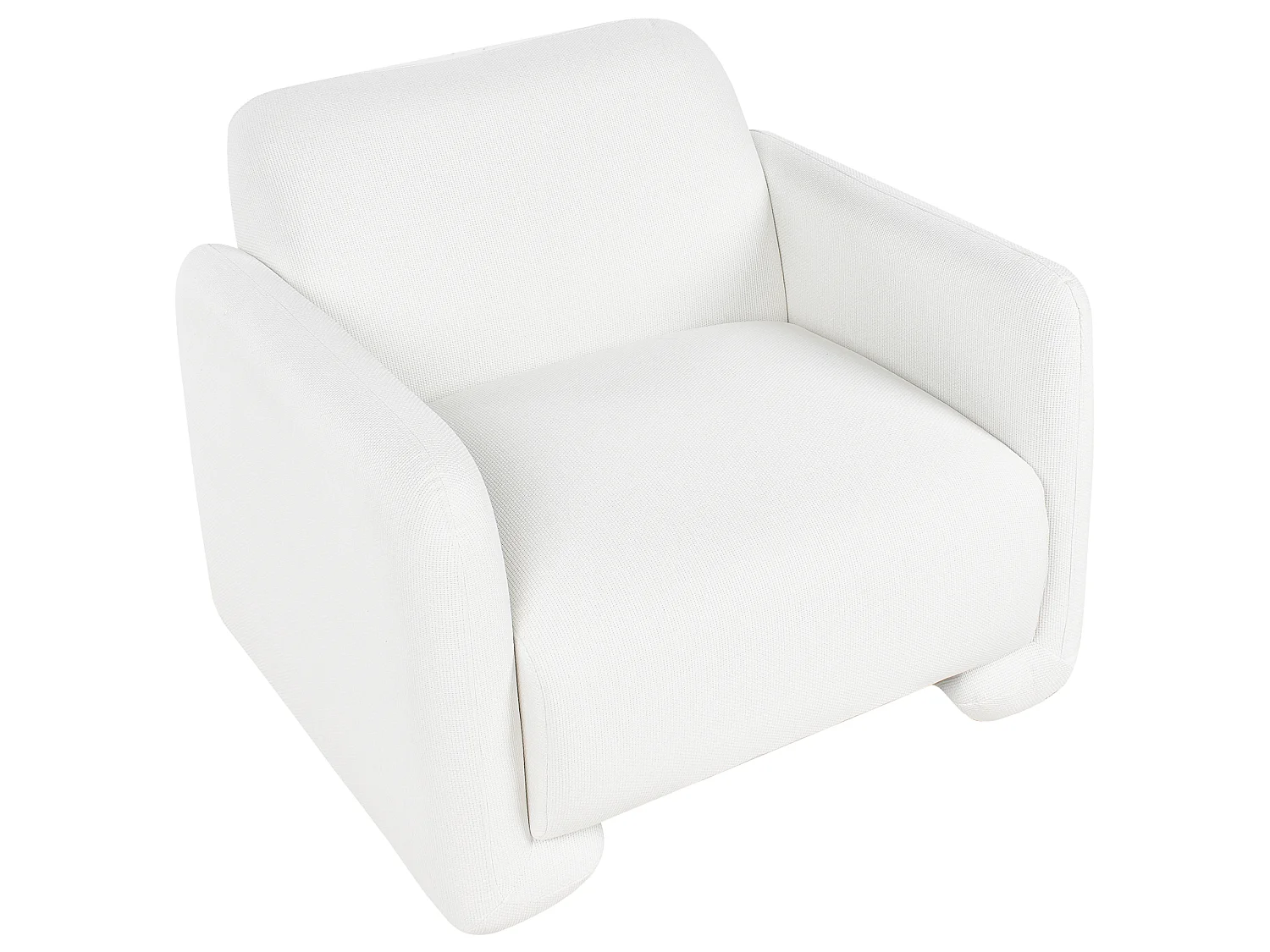 Fauteuil SALAND Tissu Blanc