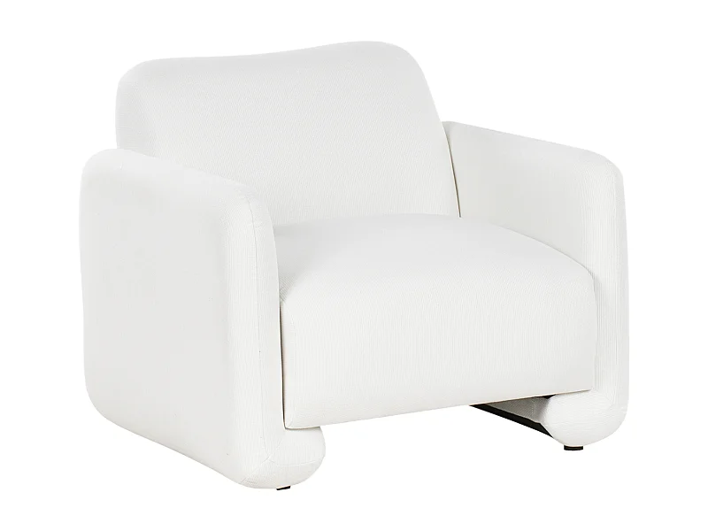 Fauteuil SALAND Tissu Blanc