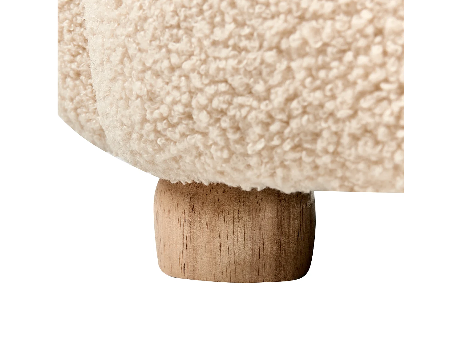 Kindersessel Bouclé beige Katze ZOAR