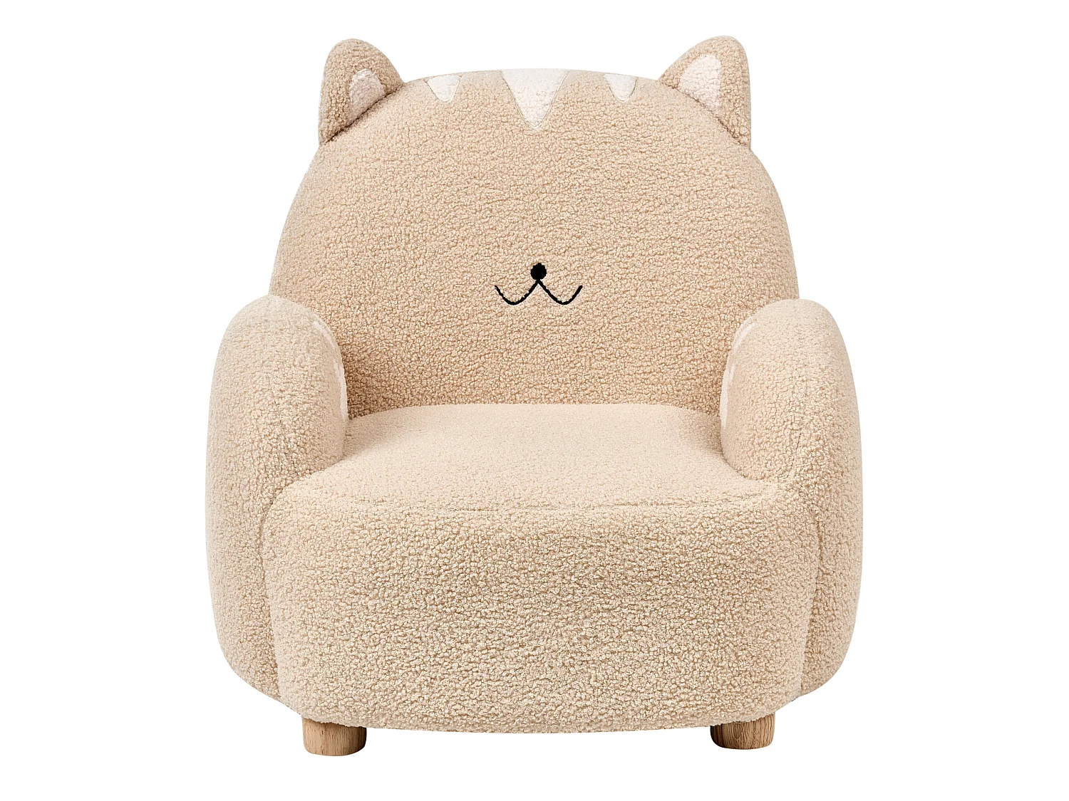 Kinderfauteuil ZOAR Bouclé Beige